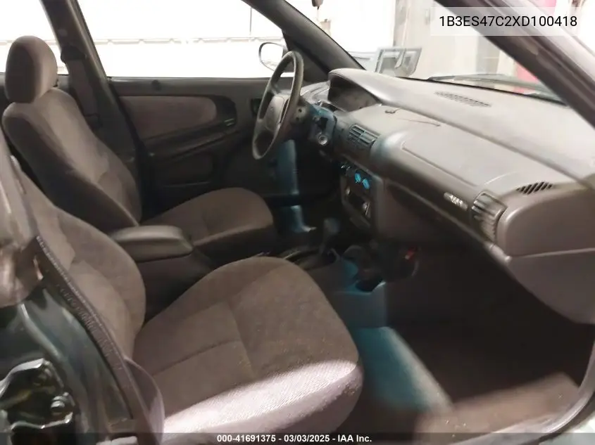 1999 Dodge Neon Highline VIN: 1B3ES47C2XD100418 Lot: 41691375