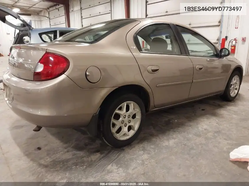 2000 Dodge Neon Highline VIN: 1B3ES46C9YD773497 Lot: 41890890