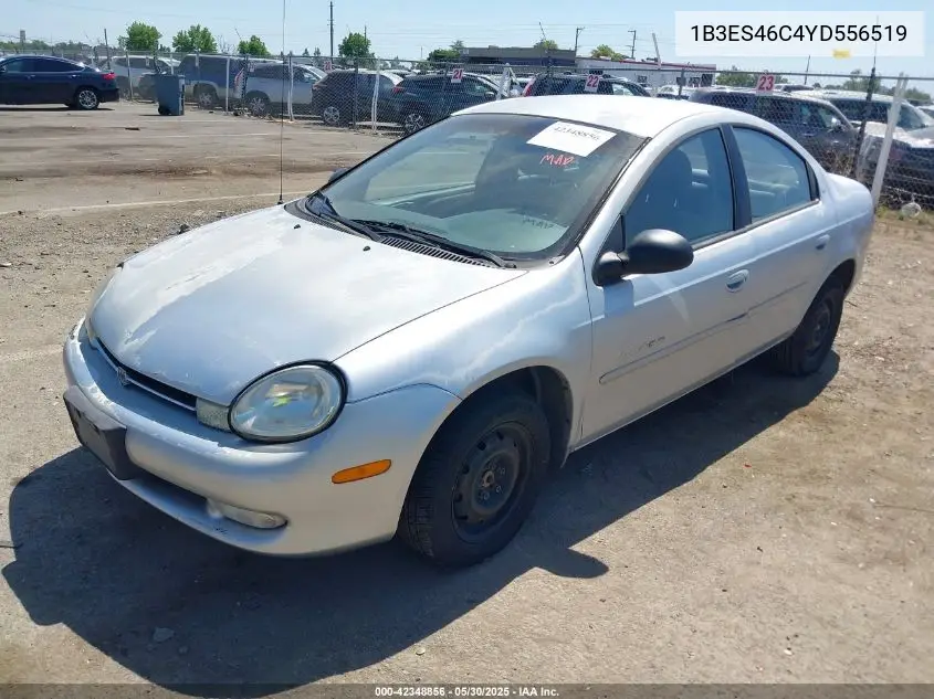2000 Dodge Neon Highline VIN: 1B3ES46C4YD556519 Lot: 42348856