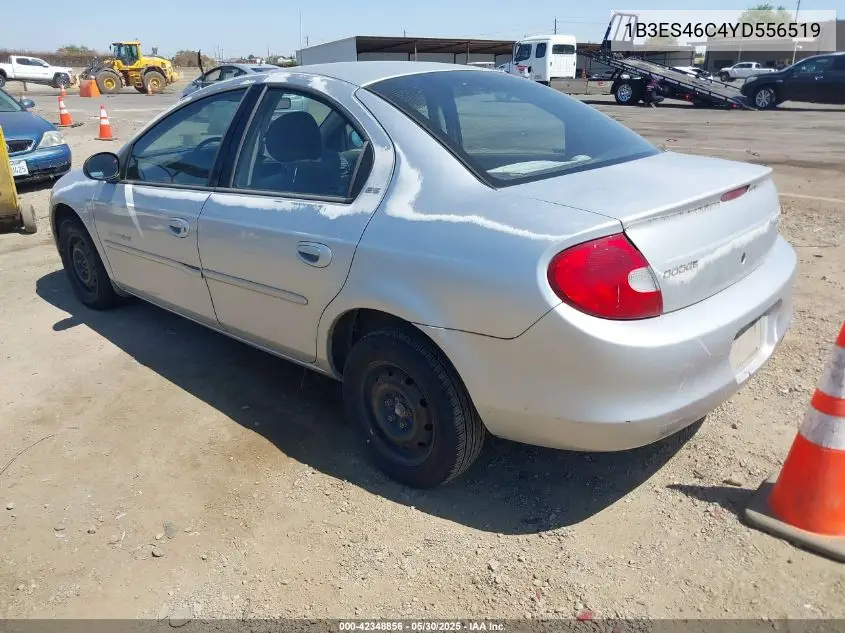 2000 Dodge Neon Highline VIN: 1B3ES46C4YD556519 Lot: 42348856