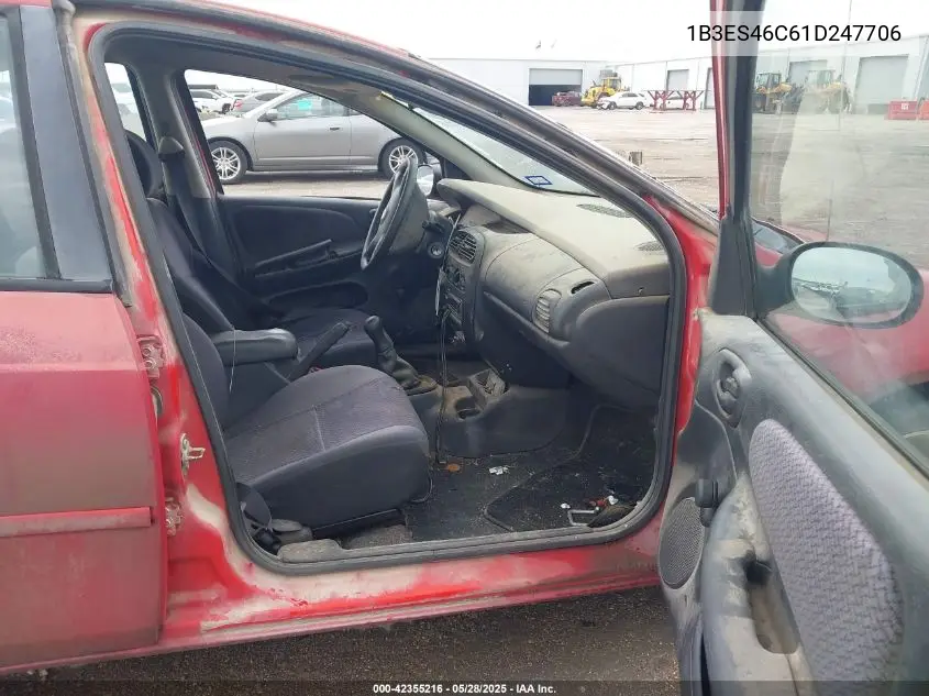 2001 Dodge Neon Se VIN: 1B3ES46C61D247706 Lot: 42355216