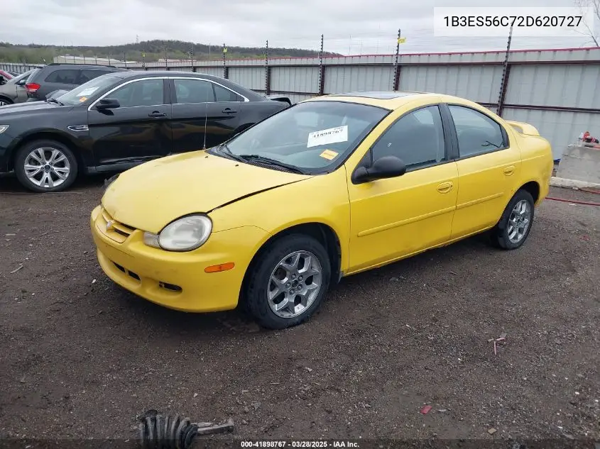 2002 Dodge Neon Sxt VIN: 1B3ES56C72D620727 Lot: 41898767
