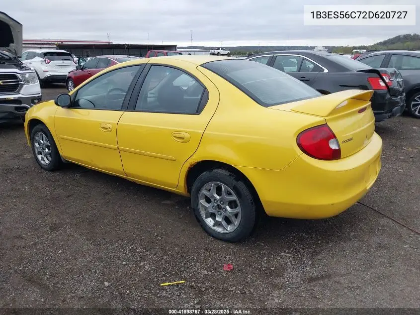 2002 Dodge Neon Sxt VIN: 1B3ES56C72D620727 Lot: 41898767