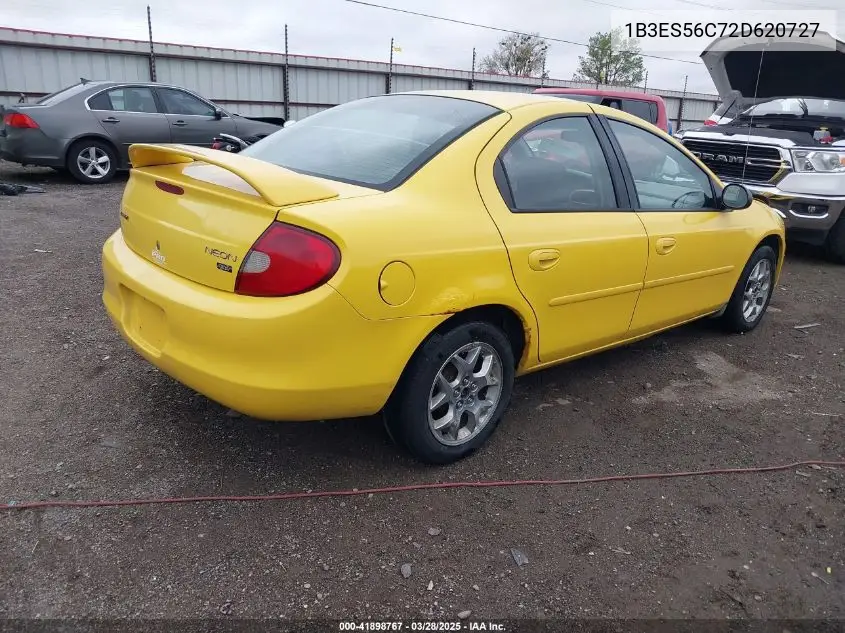2002 Dodge Neon Sxt VIN: 1B3ES56C72D620727 Lot: 41898767