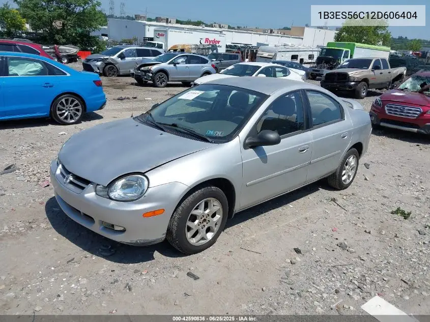2002 Dodge Neon Sxt VIN: 1B3ES56C12D606404 Lot: 42590836
