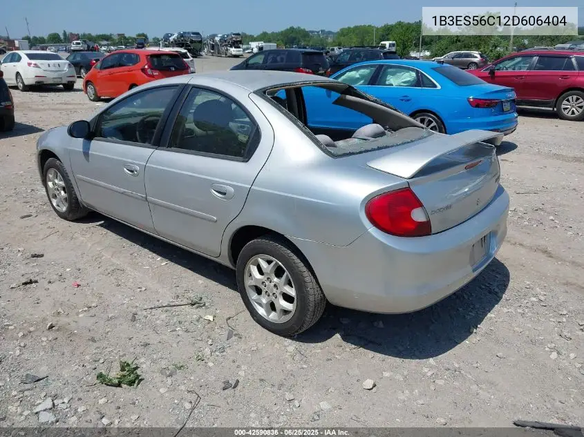 2002 Dodge Neon Sxt VIN: 1B3ES56C12D606404 Lot: 42590836