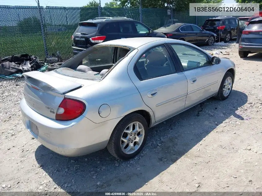 2002 Dodge Neon Sxt VIN: 1B3ES56C12D606404 Lot: 42590836