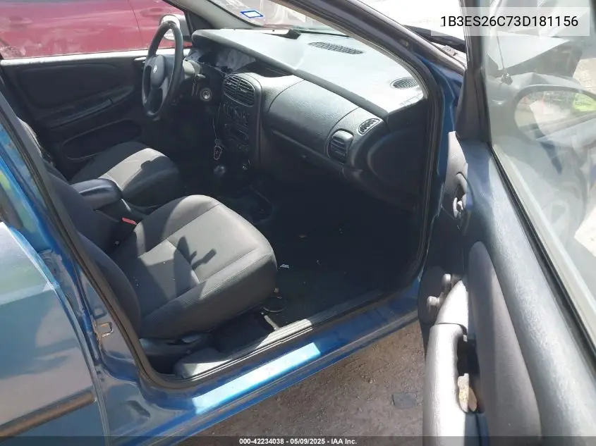 2003 Dodge Neon Se VIN: 1B3ES26C73D181156 Lot: 42234038