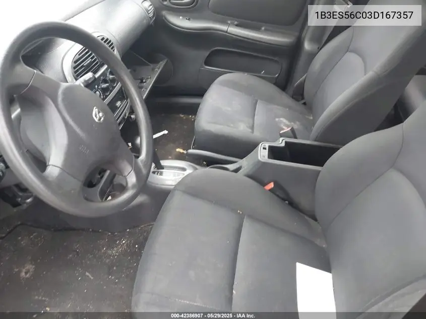 2003 Dodge Neon Sxt VIN: 1B3ES56C03D167357 Lot: 42386907