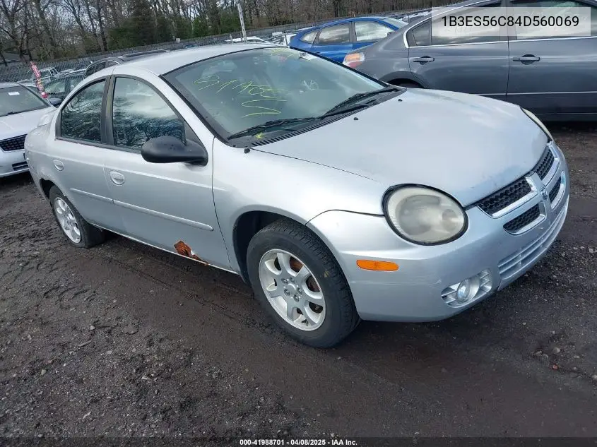 2004 Dodge Neon Sxt VIN: 1B3ES56C84D560069 Lot: 41988701