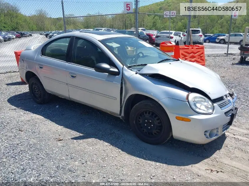 2004 Dodge Neon Sxt VIN: 1B3ES56C44D580657 Lot: 42137299