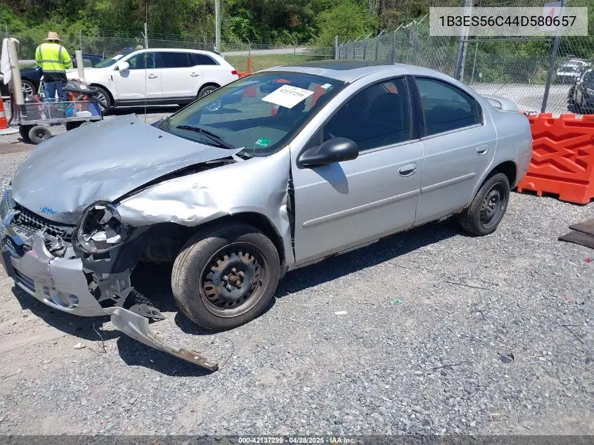 2004 Dodge Neon Sxt VIN: 1B3ES56C44D580657 Lot: 42137299