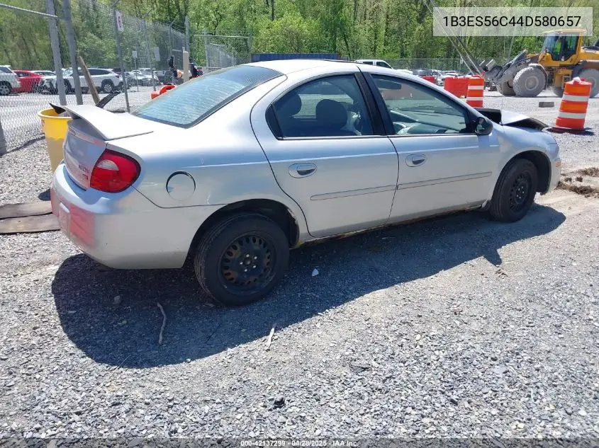 2004 Dodge Neon Sxt VIN: 1B3ES56C44D580657 Lot: 42137299