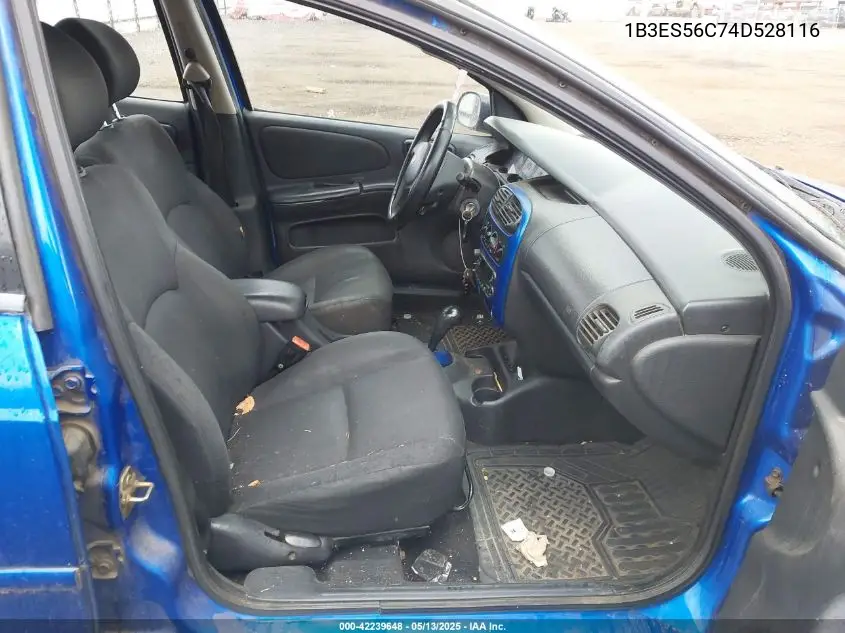 2004 Dodge Neon Sxt VIN: 1B3ES56C74D528116 Lot: 42239648