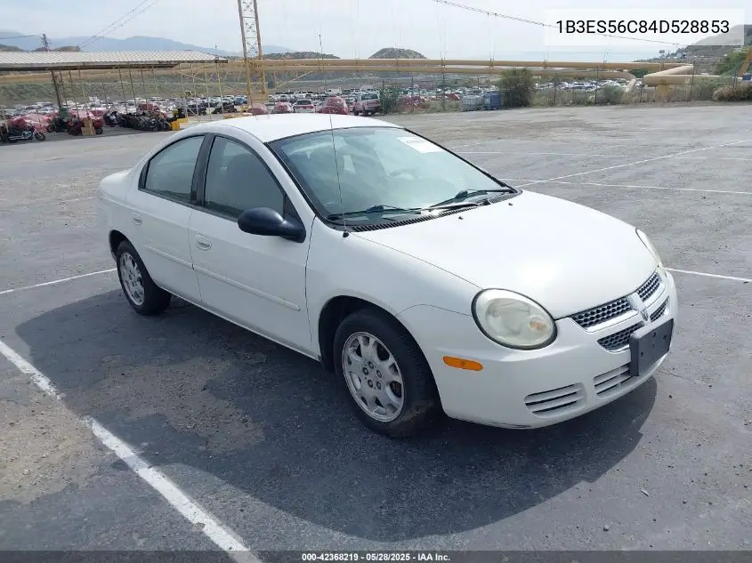 2004 Dodge Neon Sxt VIN: 1B3ES56C84D528853 Lot: 42368219