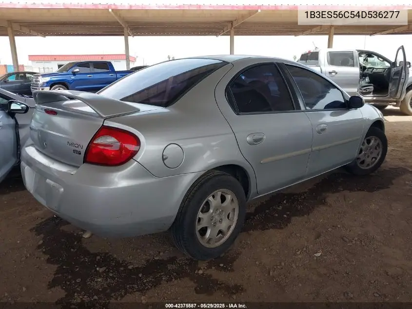 2004 Dodge Neon Sxt VIN: 1B3ES56C54D536277 Lot: 42375587