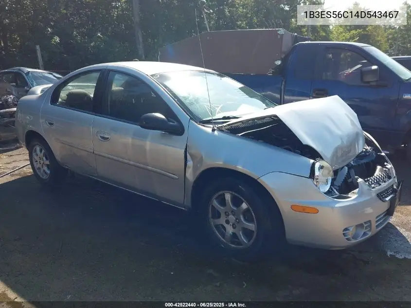 2004 Dodge Neon Sxt VIN: 1B3ES56C14D543467 Lot: 42522440