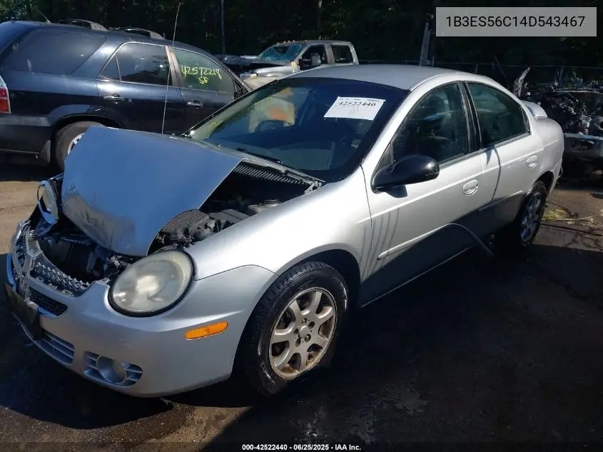 2004 Dodge Neon Sxt VIN: 1B3ES56C14D543467 Lot: 42522440