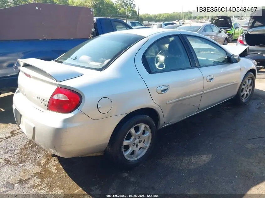 2004 Dodge Neon Sxt VIN: 1B3ES56C14D543467 Lot: 42522440