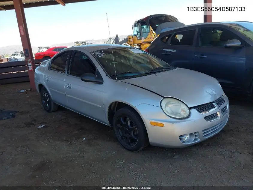 2004 Dodge Neon Sxt VIN: 1B3ES56C54D587133 Lot: 42544566