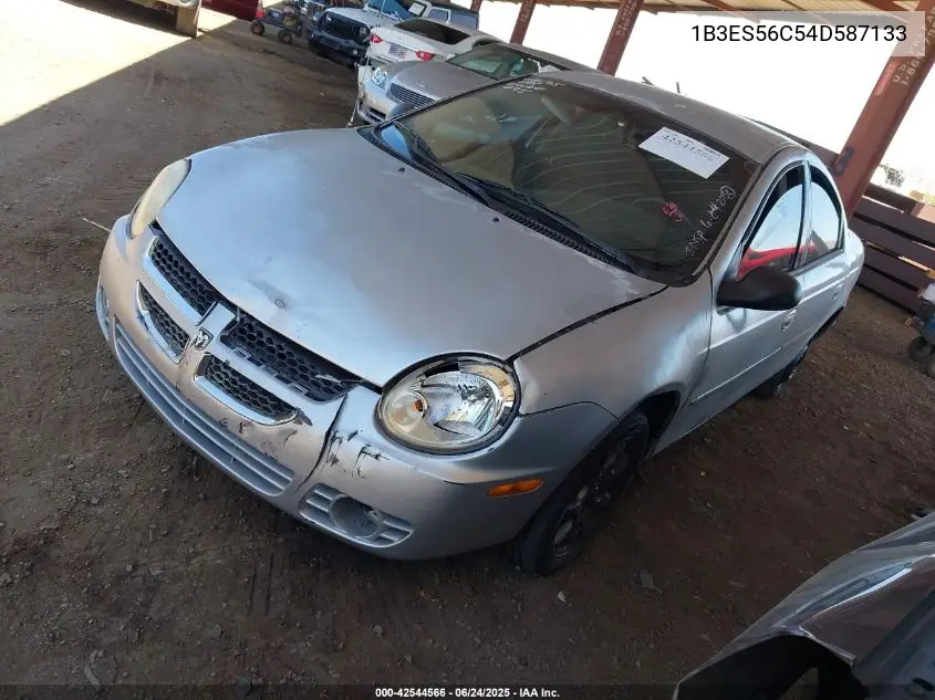 2004 Dodge Neon Sxt VIN: 1B3ES56C54D587133 Lot: 42544566