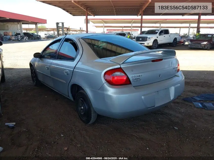 2004 Dodge Neon Sxt VIN: 1B3ES56C54D587133 Lot: 42544566