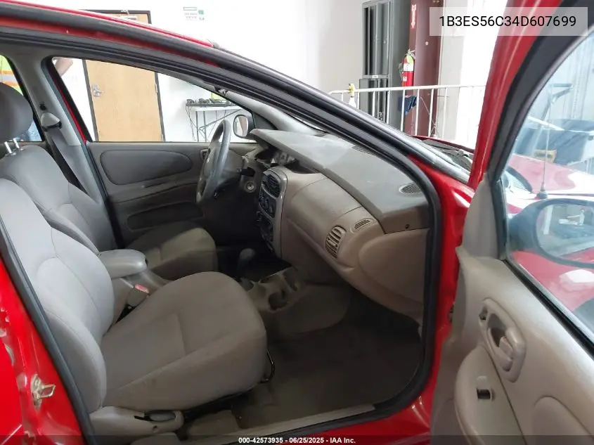 2004 Dodge Neon Sxt VIN: 1B3ES56C34D607699 Lot: 42573935