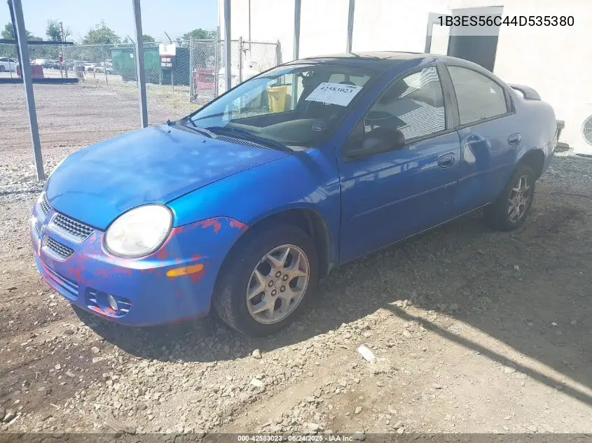 2004 Dodge Neon Sxt VIN: 1B3ES56C44D535380 Lot: 42583023