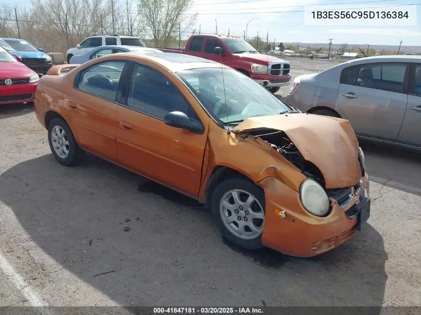 2005 Dodge Neon Sxt VIN: 1B3ES56C95D136384 Lot: 41847181