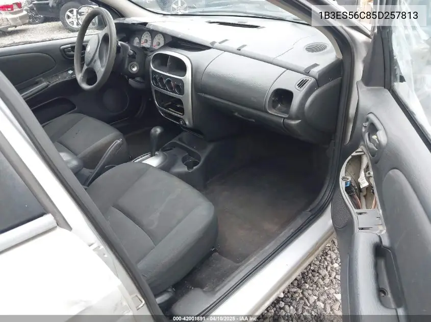 2005 Dodge Neon Sxt VIN: 1B3ES56C85D257813 Lot: 42001891