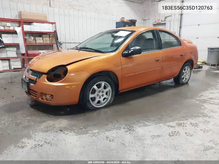 2005 Dodge Neon Sxt VIN: 1B3ES56C35D120763 Lot: 42083309