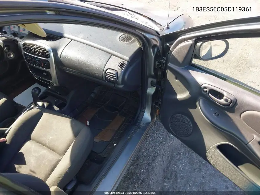2005 Dodge Neon Sxt VIN: 1B3ES56C05D119361 Lot: 42132604
