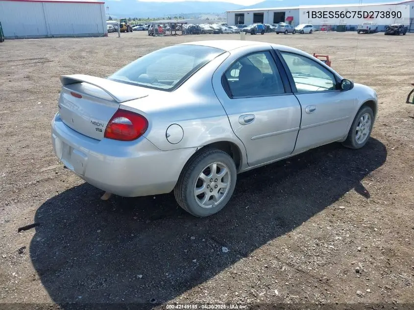2005 Dodge Neon Sxt VIN: 1B3ES56C75D273890 Lot: 42149159