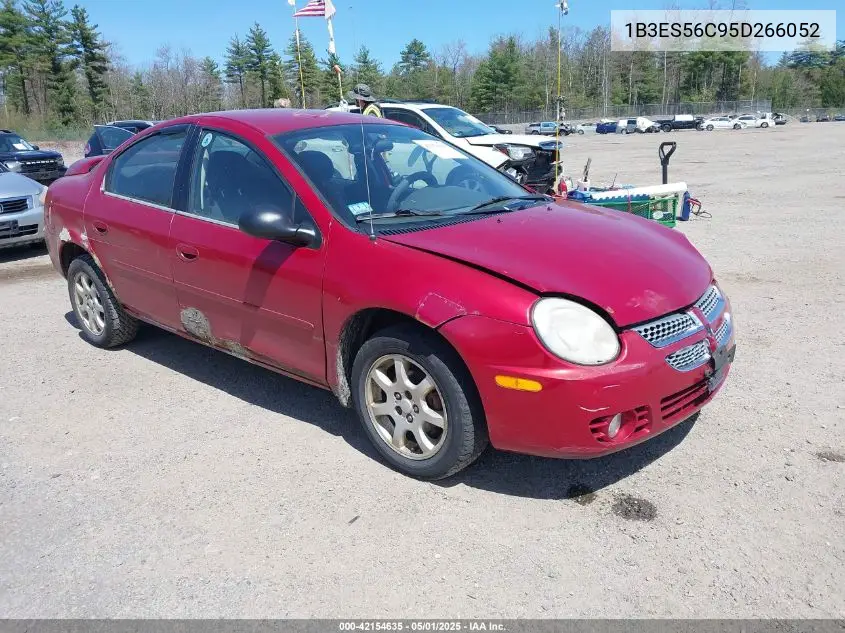 2005 Dodge Neon Sxt VIN: 1B3ES56C95D266052 Lot: 42154635