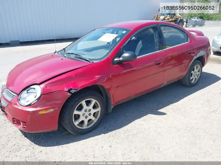 2005 Dodge Neon Sxt VIN: 1B3ES56C95D266052 Lot: 42154635