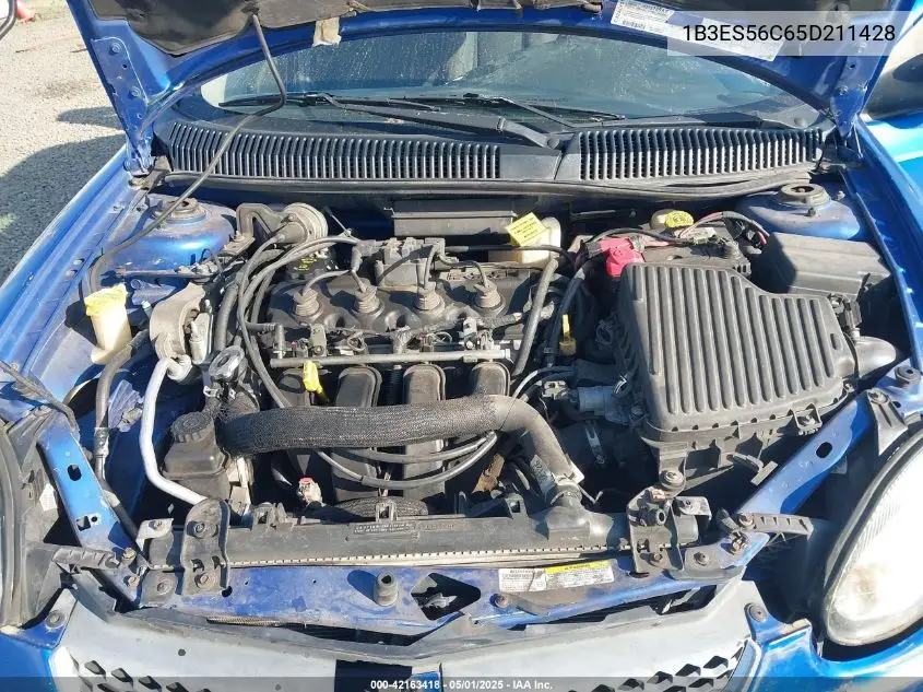 2005 Dodge Neon Sxt VIN: 1B3ES56C65D211428 Lot: 42163418