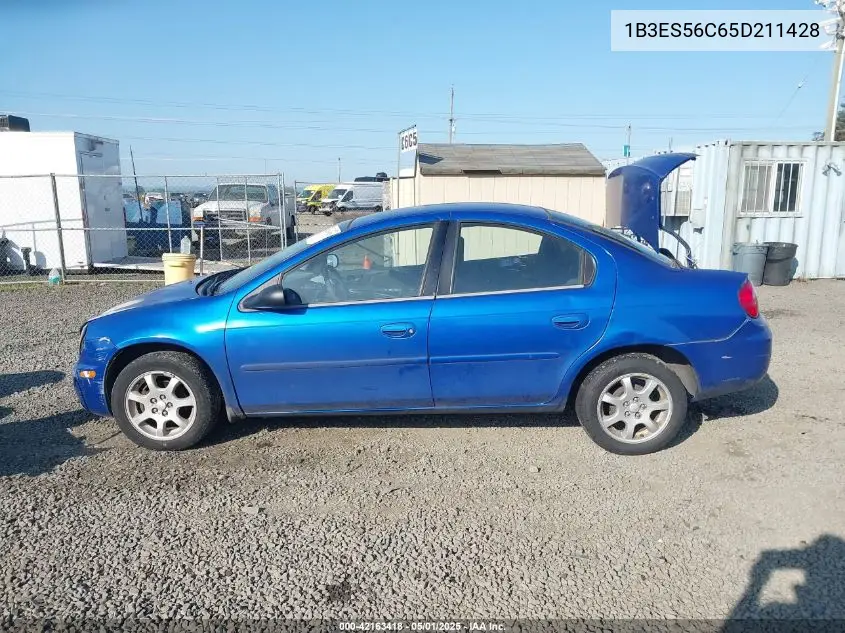 2005 Dodge Neon Sxt VIN: 1B3ES56C65D211428 Lot: 42163418