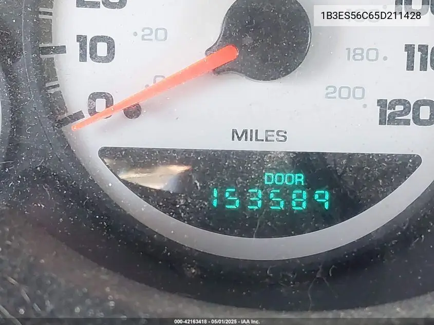2005 Dodge Neon Sxt VIN: 1B3ES56C65D211428 Lot: 42163418