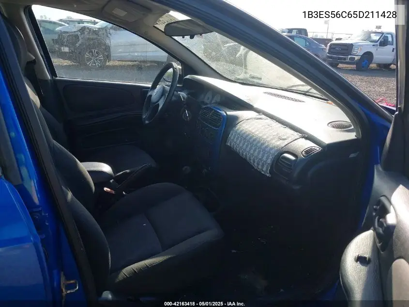 2005 Dodge Neon Sxt VIN: 1B3ES56C65D211428 Lot: 42163418