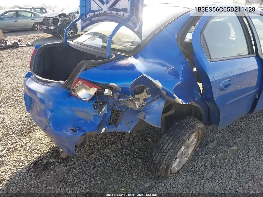2005 Dodge Neon Sxt VIN: 1B3ES56C65D211428 Lot: 42163418