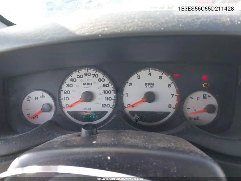 2005 Dodge Neon Sxt VIN: 1B3ES56C65D211428 Lot: 42163418