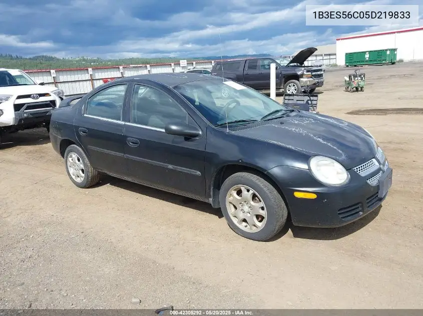 2005 Dodge Neon Sxt VIN: 1B3ES56C05D219833 Lot: 42305292