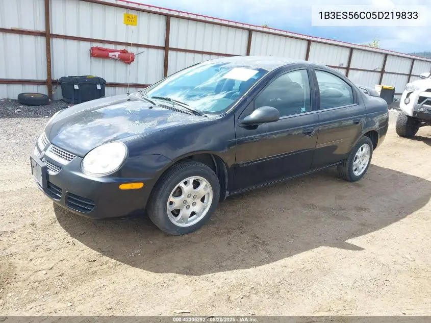2005 Dodge Neon Sxt VIN: 1B3ES56C05D219833 Lot: 42305292