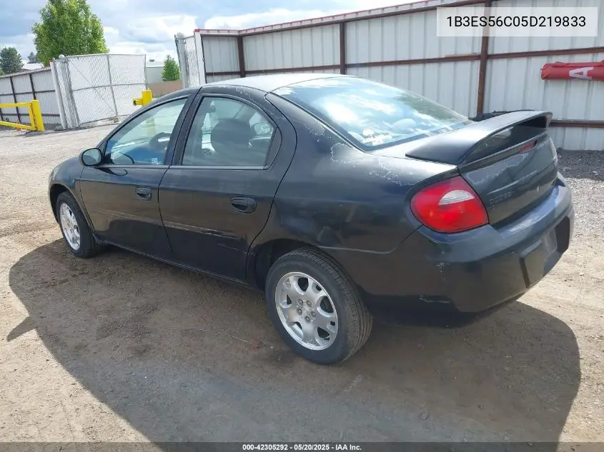 2005 Dodge Neon Sxt VIN: 1B3ES56C05D219833 Lot: 42305292