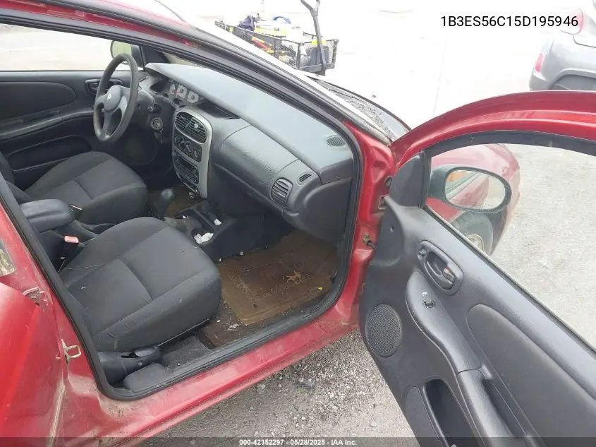 2005 Dodge Neon Sxt VIN: 1B3ES56C15D195946 Lot: 42352297