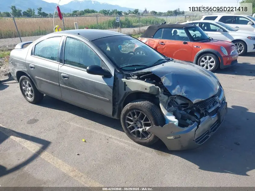 2005 Dodge Neon Sxt VIN: 1B3ES56C95D221418 Lot: 42353948
