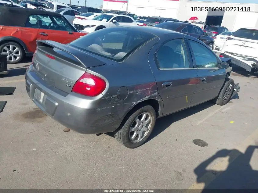 2005 Dodge Neon Sxt VIN: 1B3ES56C95D221418 Lot: 42353948