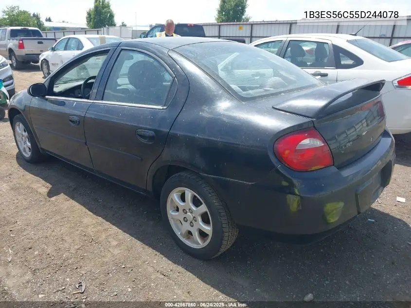 2005 Dodge Neon Sxt VIN: 1B3ES56C55D244078 Lot: 42567860