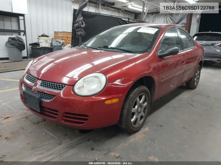 2005 Dodge Neon Sxt VIN: 1B3AS56C95D122788 Lot: 42583762