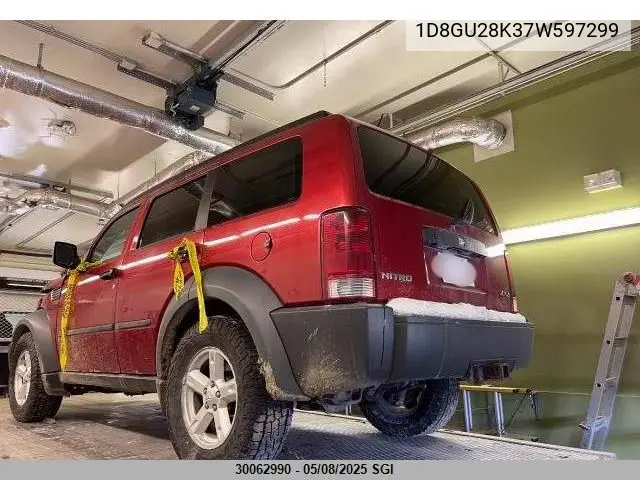 2007 Dodge Nitro Sxt VIN: 1D8GU28K37W597299 Lot: 30062990